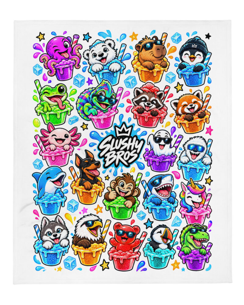 Slushy Bros Throw Blanket 50″ x 60″