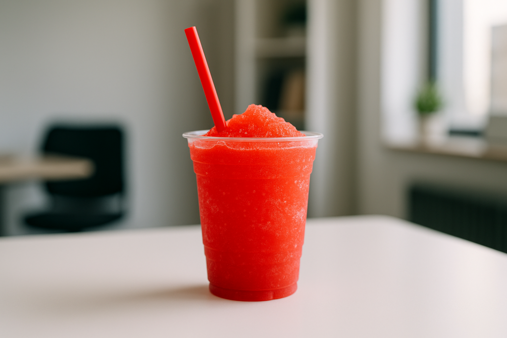 Meet Red: The Slushy Bro Who Probably Shouldn’t Be in Charge